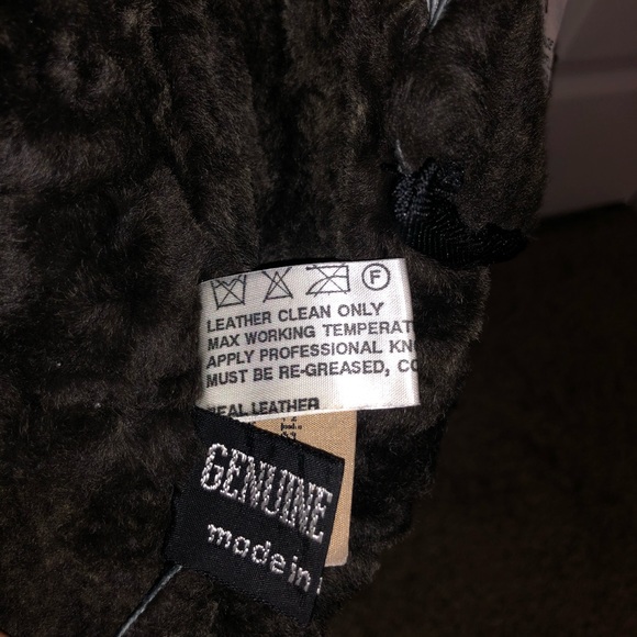 GENUINE SHEARLING AND LEATHER COAT - Picture 4 of 4